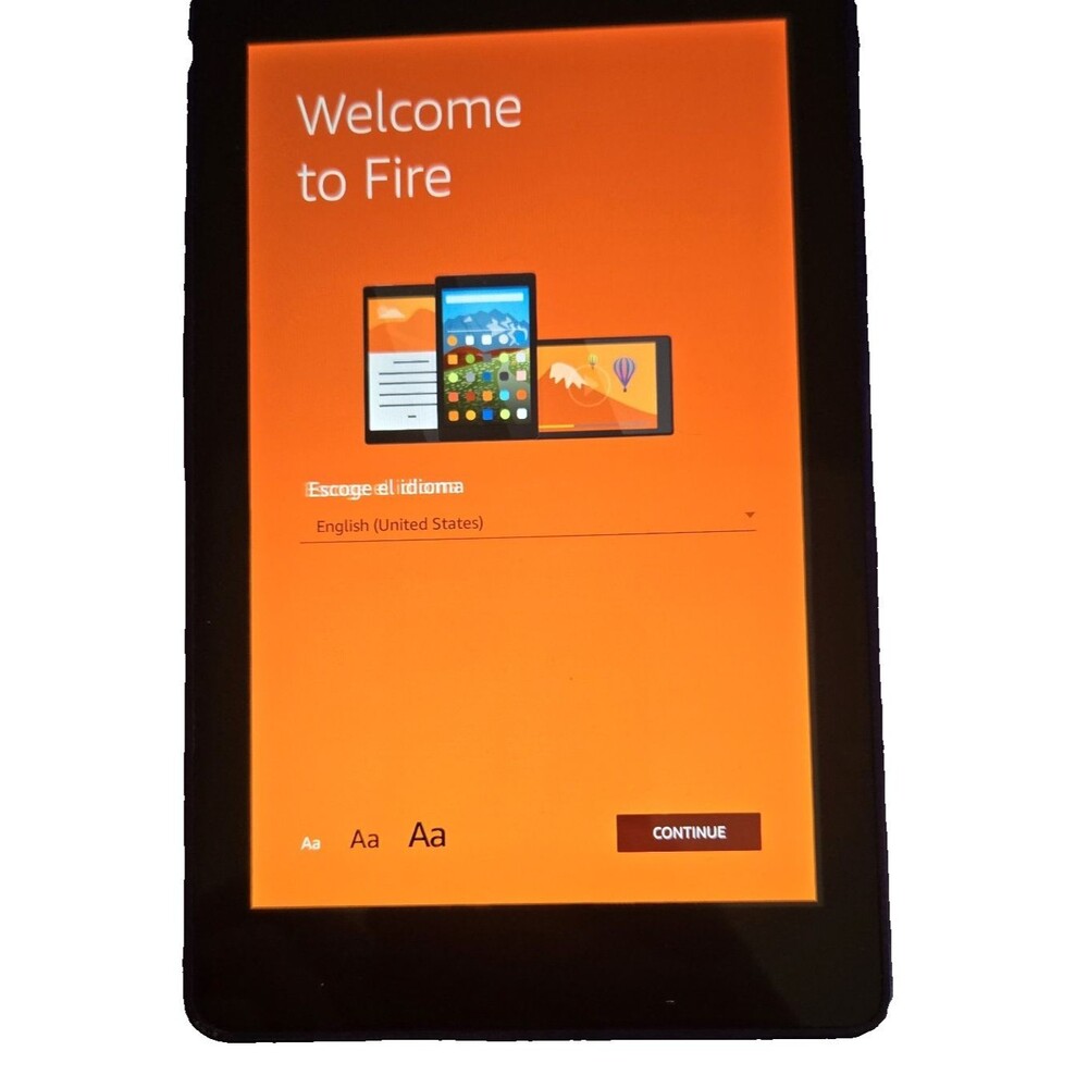 Amazon Fire HD 6 4th Gen Tablet 16GB Purple PW98VM Tested Works
